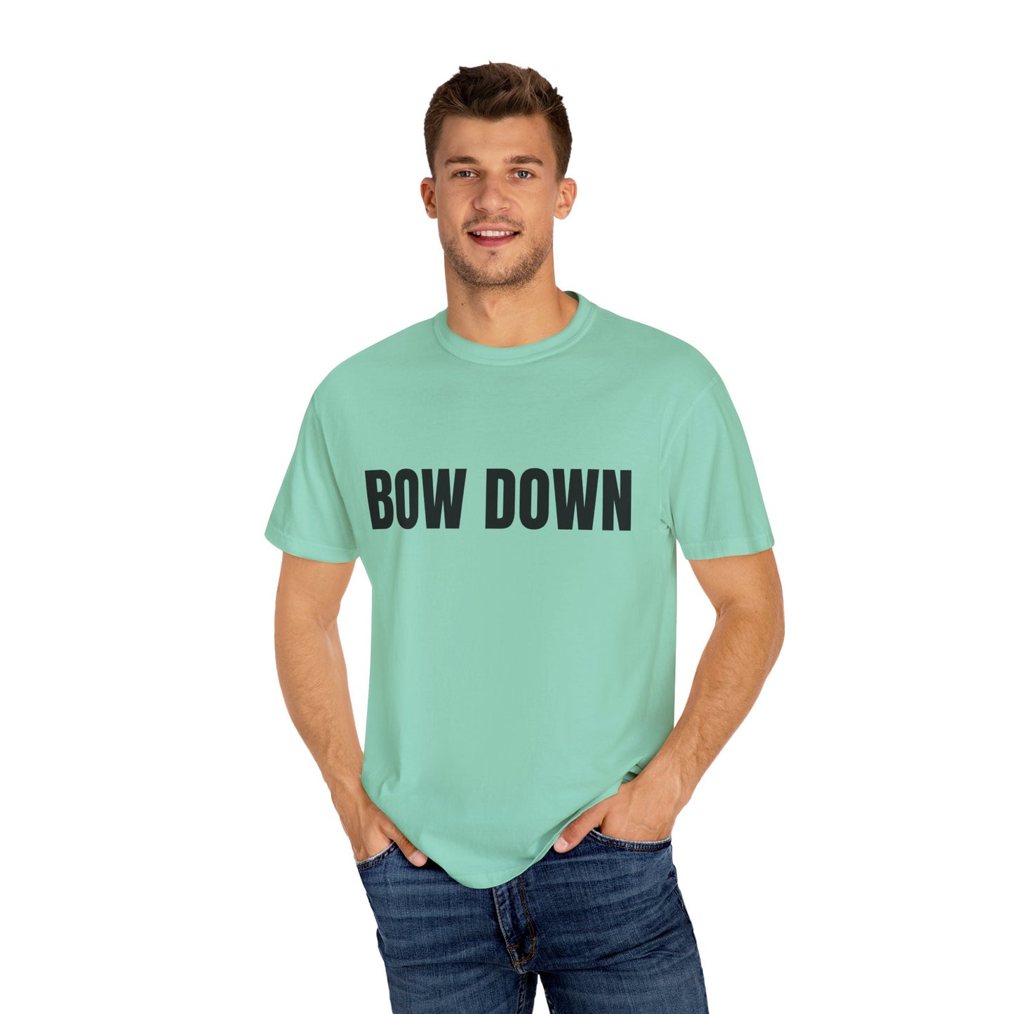 Bow Down - Unisex Garment-Dyed T-shirt