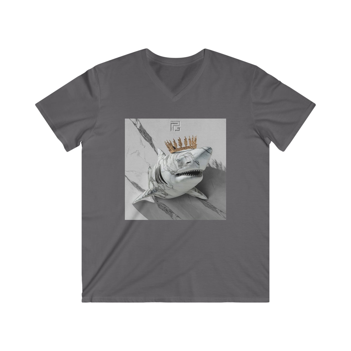 Shark! - Fitted V-Neck Tee