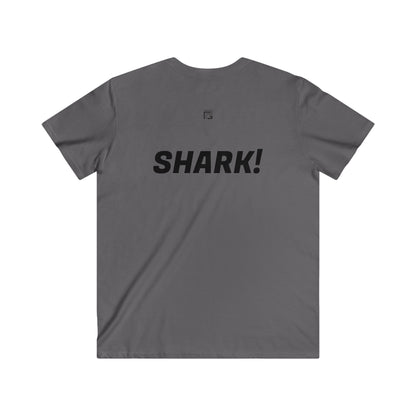 Shark! - Fitted V-Neck Tee
