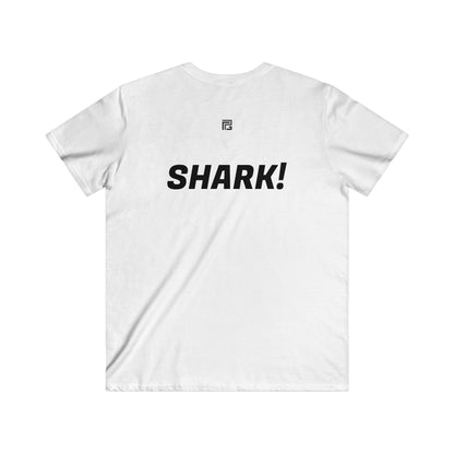 Shark! - Fitted V-Neck Tee
