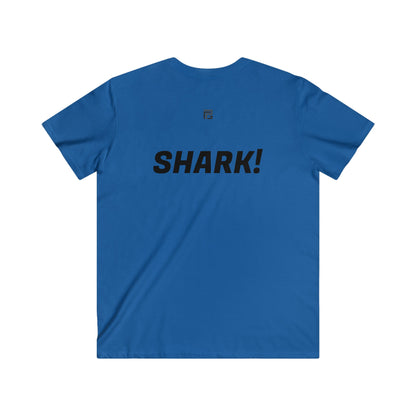 Shark! - Fitted V-Neck Tee