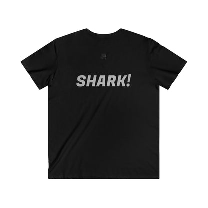 Shark! - Fitted V-Neck Tee