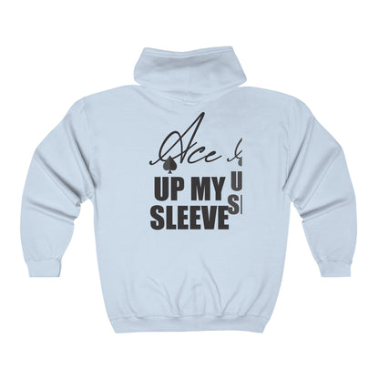 Ace Up My Sleeve Full Zip Hoodie
