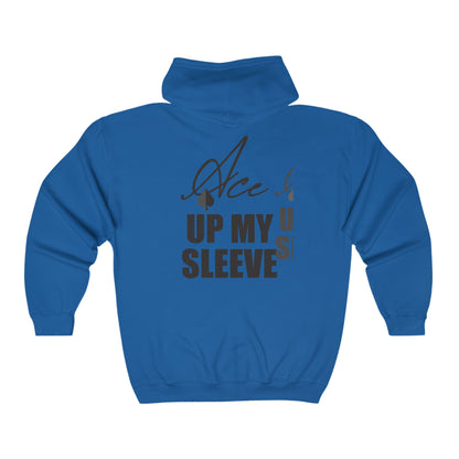 Ace Up My Sleeve Full Zip Hoodie
