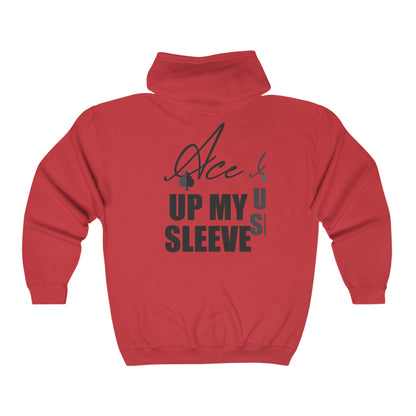 Ace Up My Sleeve Full Zip Hoodie