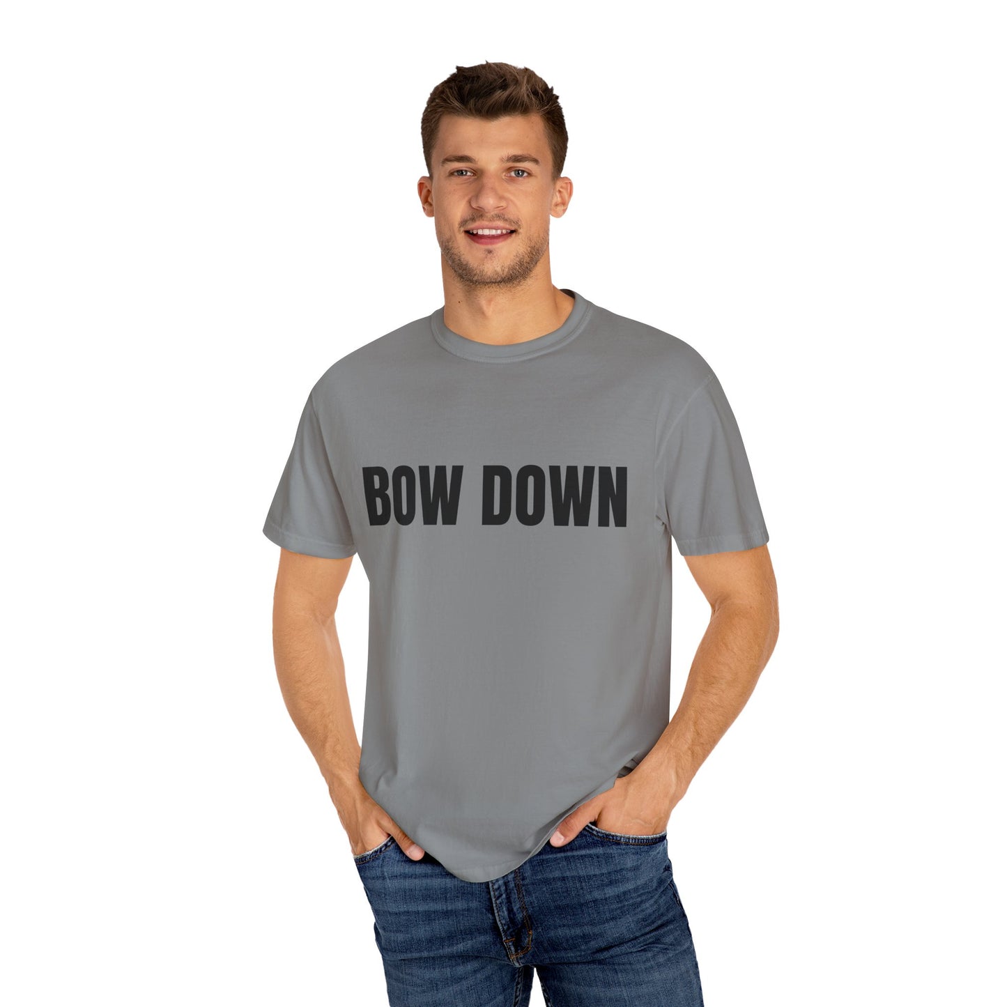 Bow Down - Unisex Garment-Dyed T-shirt