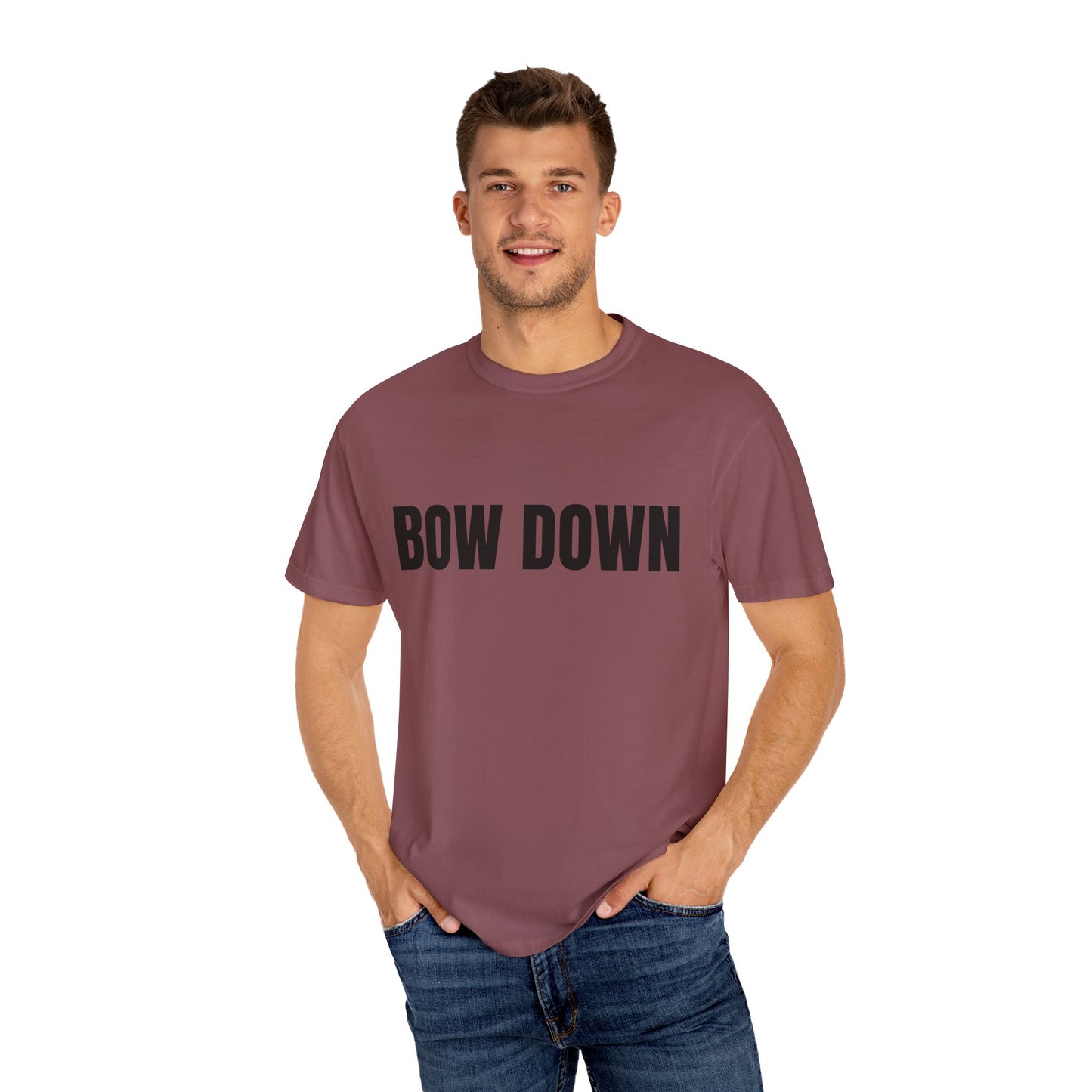 Bow Down - Unisex Garment-Dyed T-shirt