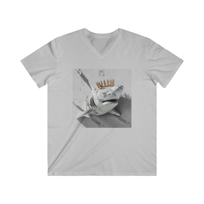 Shark! - Fitted V-Neck Tee