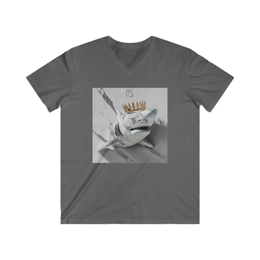 Shark! - Fitted V-Neck Tee