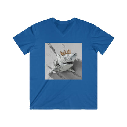 Shark! - Fitted V-Neck Tee