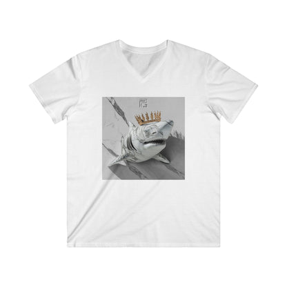 Shark! - Fitted V-Neck Tee