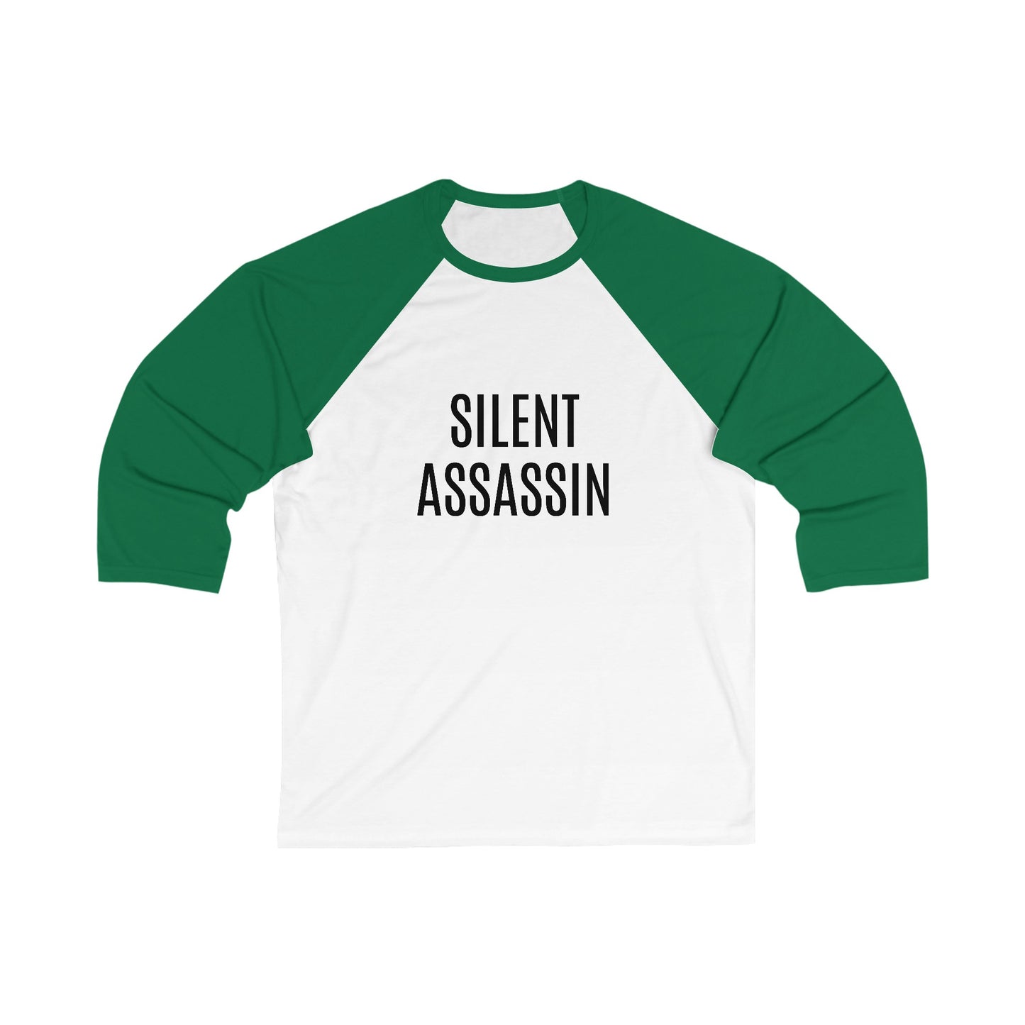 Silent Assassin - Unisex 3\4 Sleeve Baseball Tee