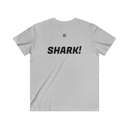 Shark! - Fitted V-Neck Tee